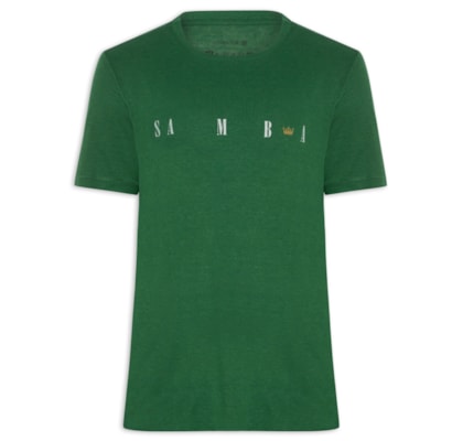 Camiseta Masculina Samba Coroa Light Linen - Verde