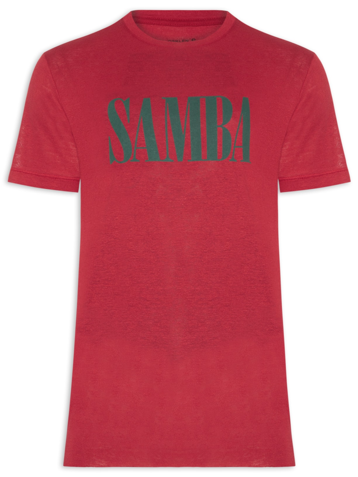 Camiseta Masculina Samba Light Linen Mc Vermelho Osklen