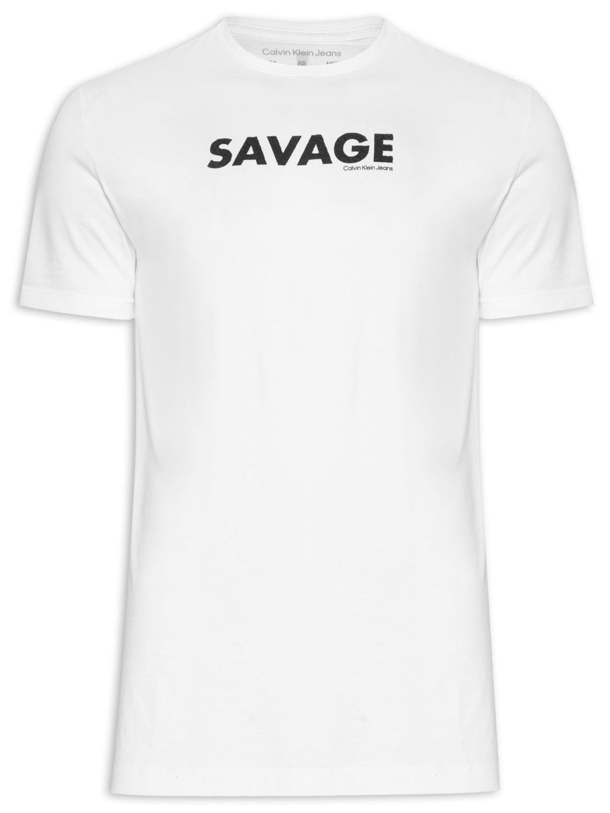 Camiseta Masculina Savage Branco Calvin Klein Jeans