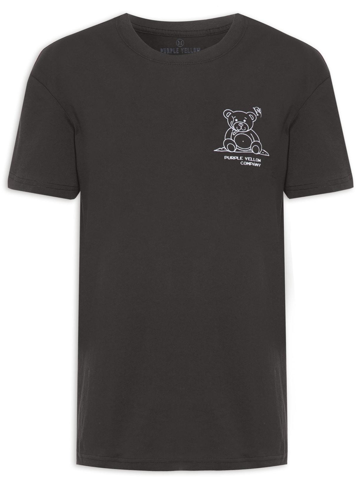 Camiseta Masculina Savage Preto Purple Yellow