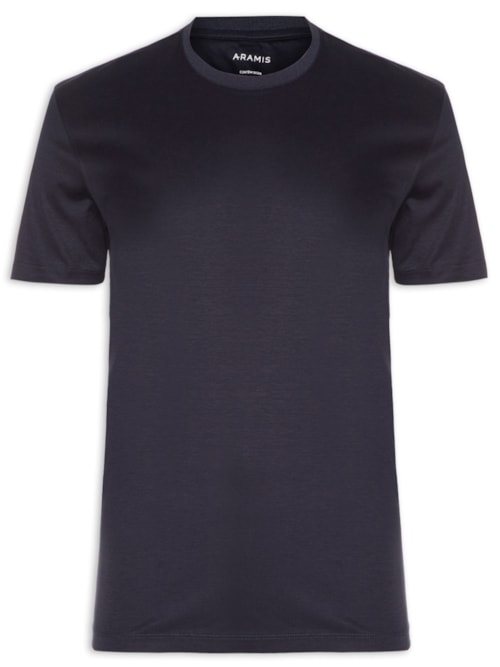 Camiseta Masculina Seda Com Modal - Azul