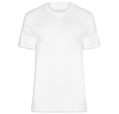 Camiseta Masculina Seda Com Modal - Branco