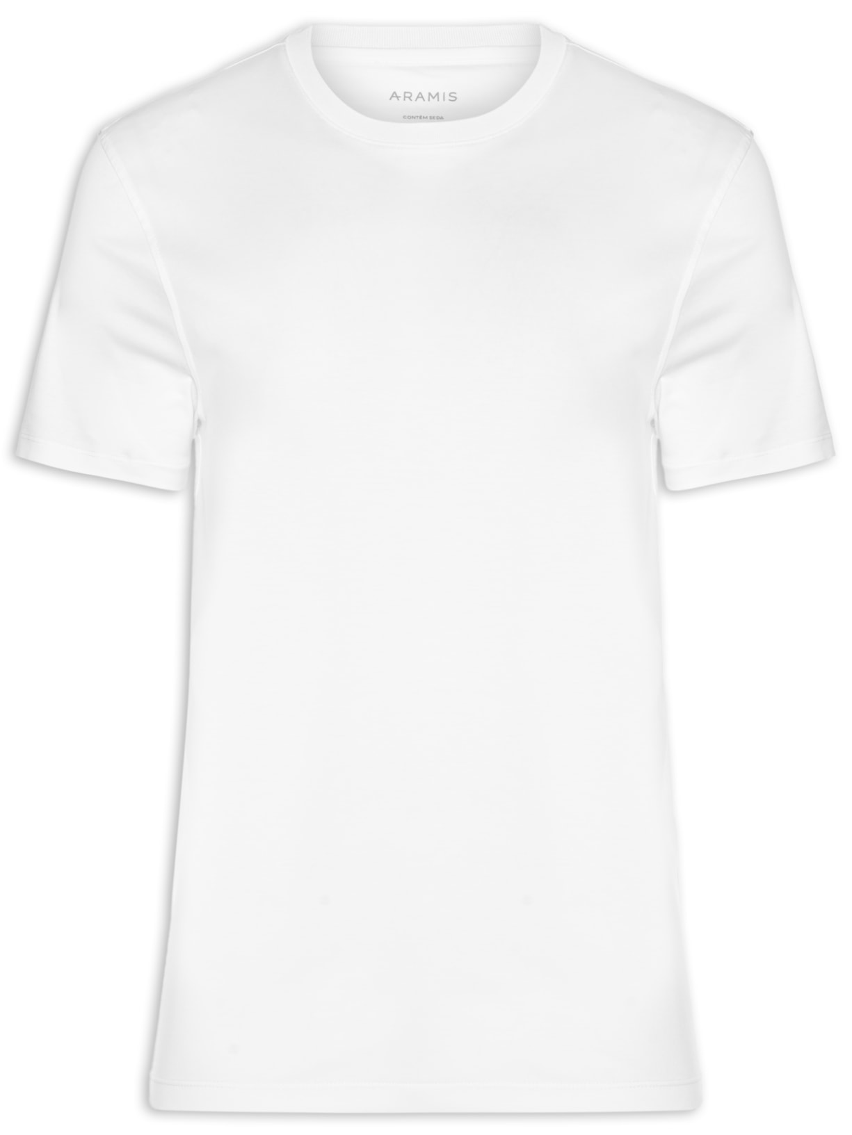 Camiseta Masculina Seda Com Modal - Branco