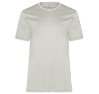 Camiseta Masculina Seda Com Modal - Cinza
