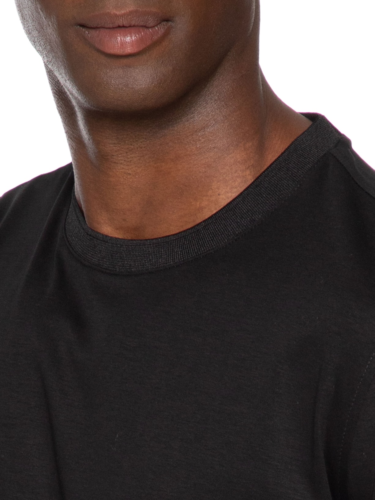 Camiseta Masculina Seda Com Modal Preto Aramis