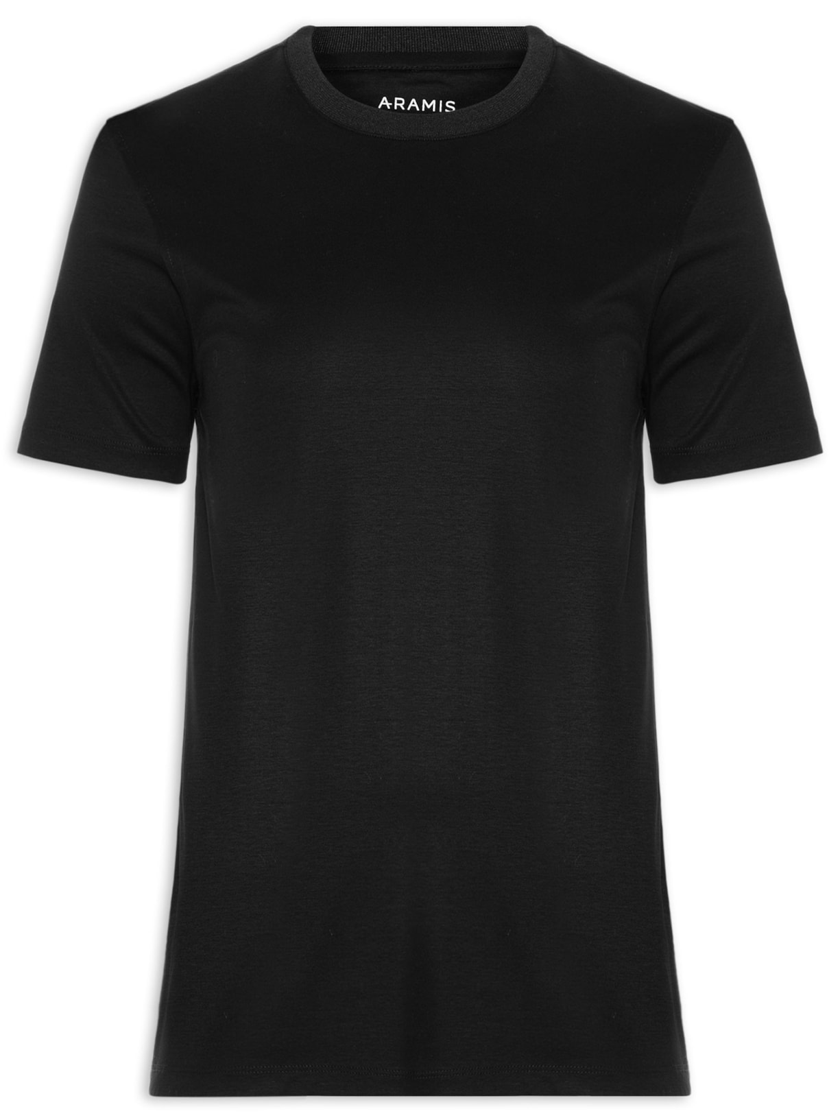 Camiseta Masculina Seda Com Modal - Preto