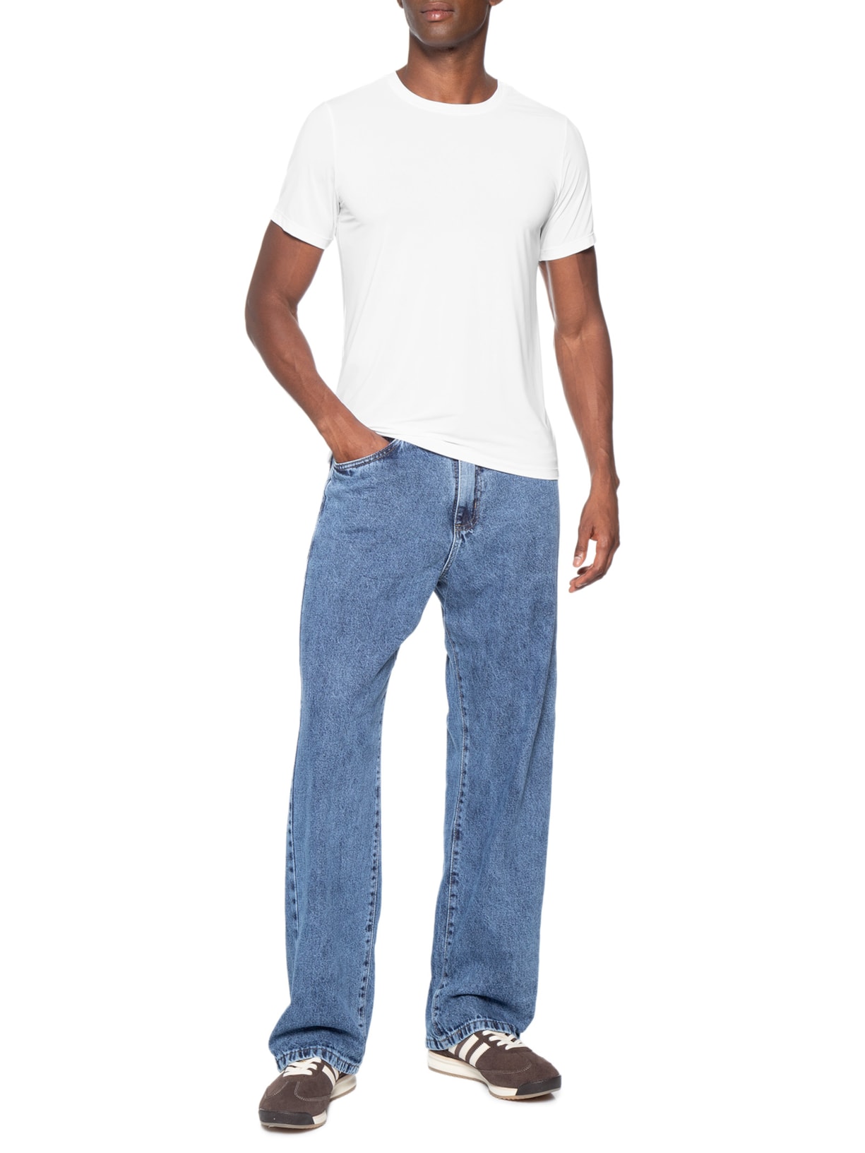 Camiseta Masculina Segunda Pele Tech Branco Hering Intimates