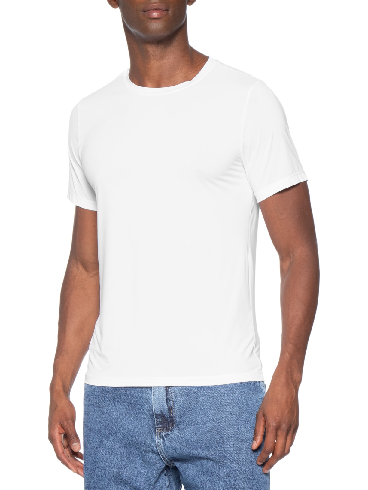 Camiseta Masculina Segunda Pele Tech Branco Hering Intimates