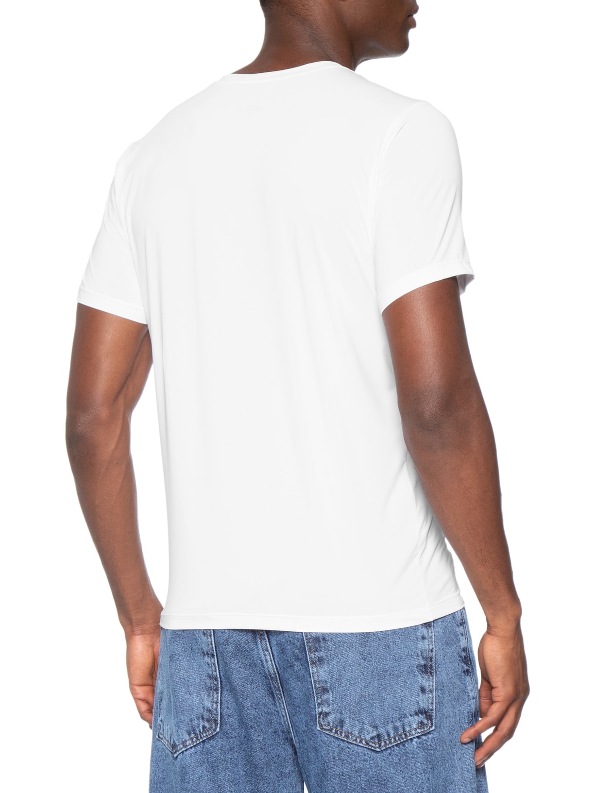 Camiseta Masculina Segunda Pele Tech Branco Hering Intimates