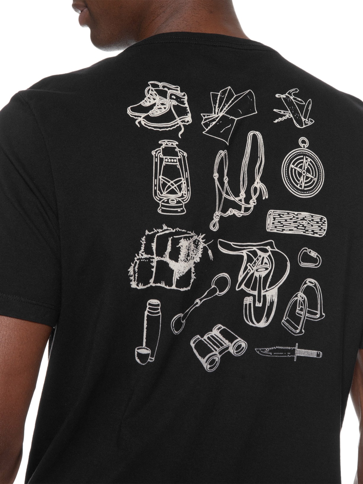 Camiseta Masculina Selaria Preto Zapalla