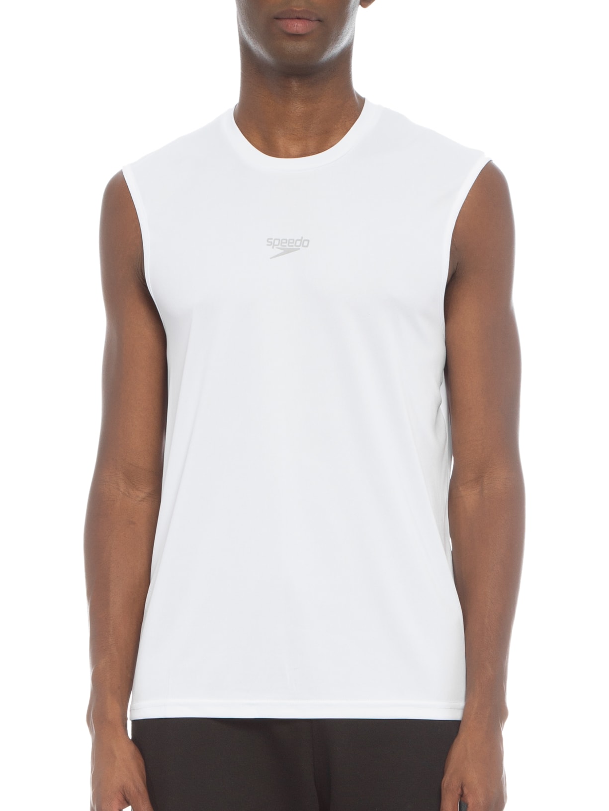 Camiseta Masculina Sem Manga Interlock Branco Speedo