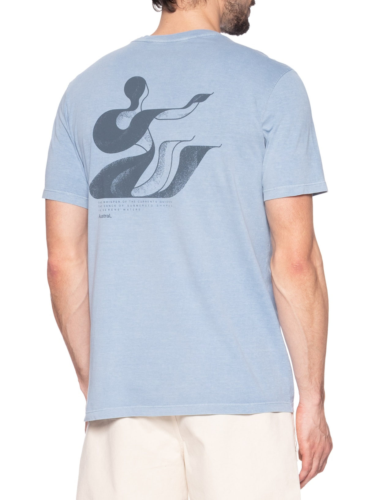 Camiseta Masculina Serene Azul Austral