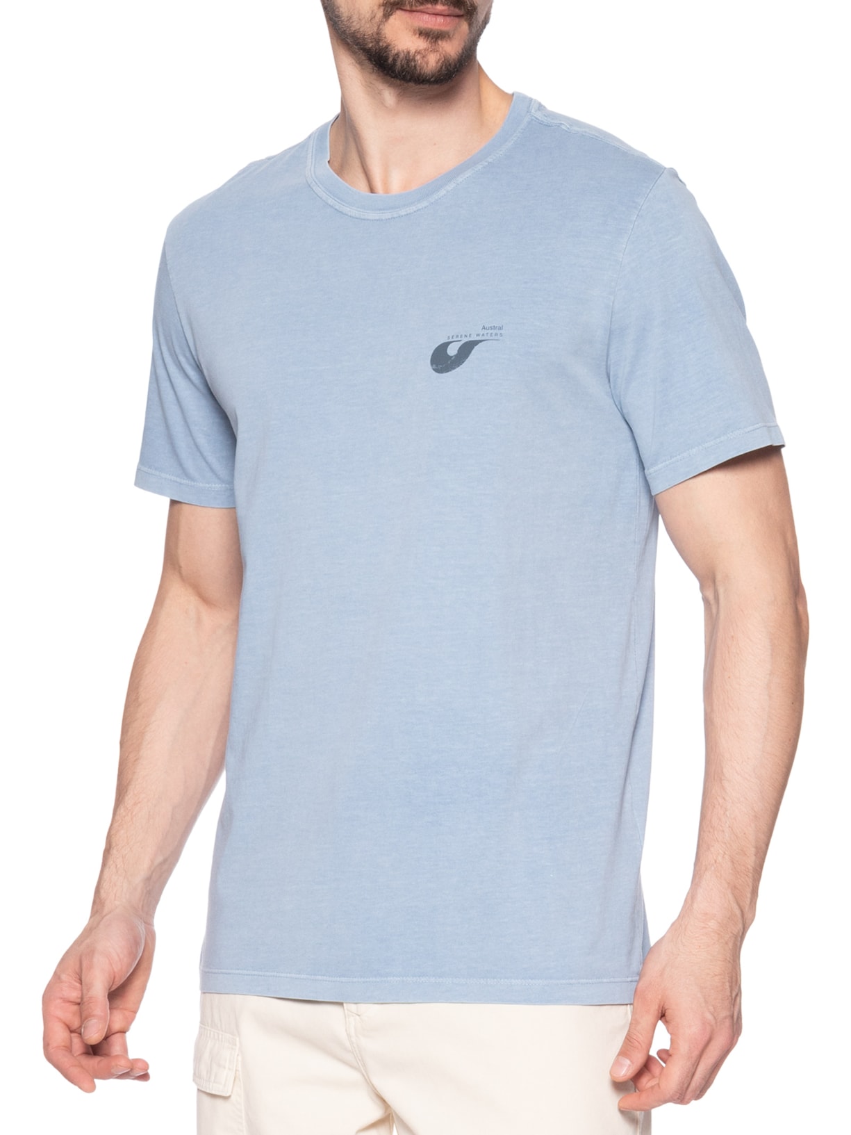 Camiseta Masculina Serene Azul Austral