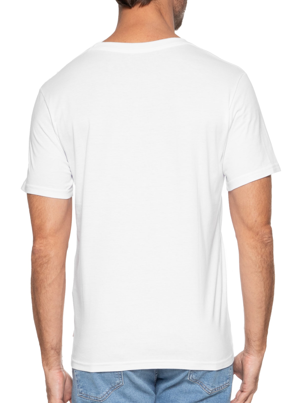 Camiseta Masculina Set-In Neck Branco Levi's