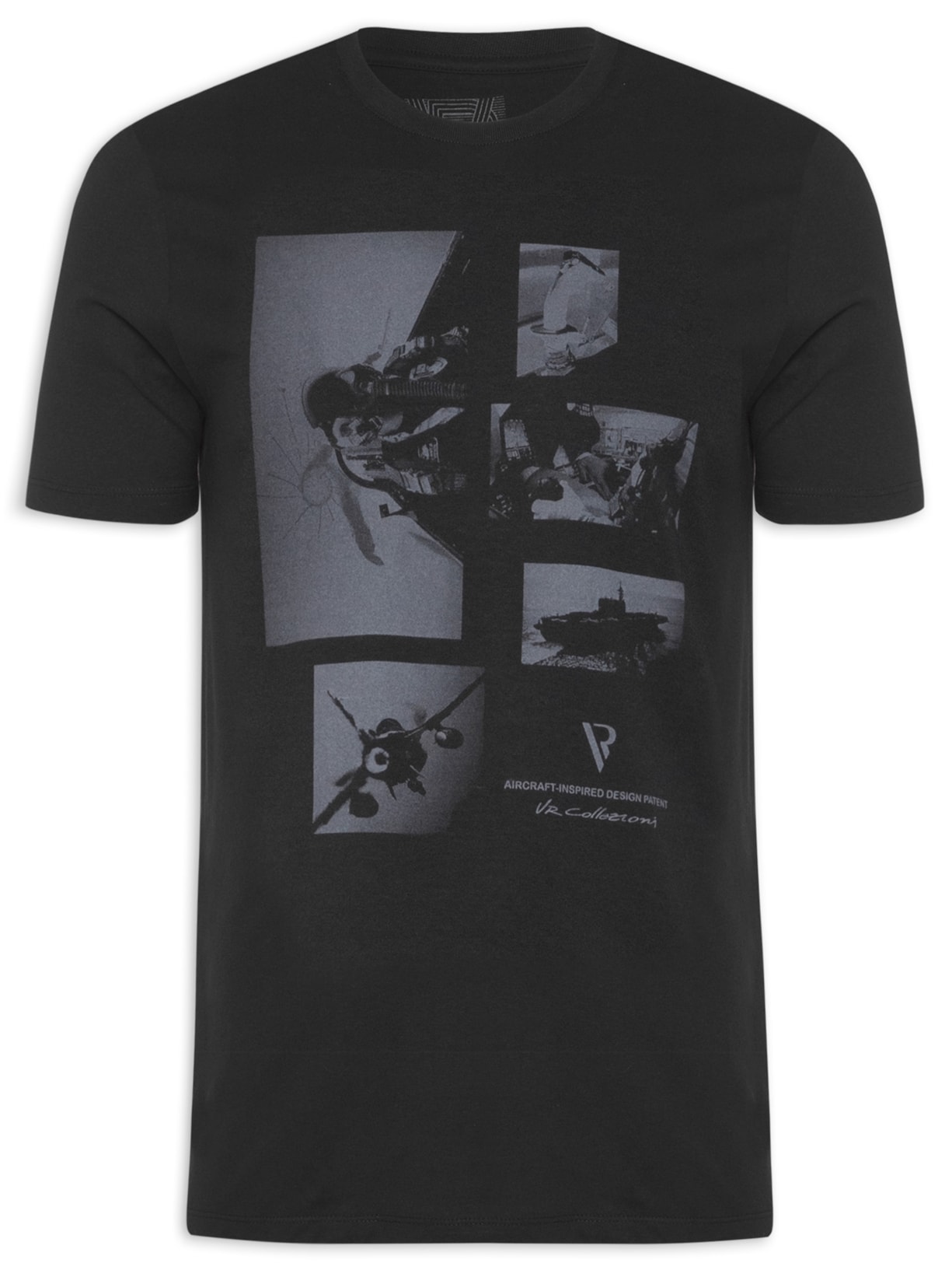 Camiseta Masculina Sfit Estampa Menswear - Preto