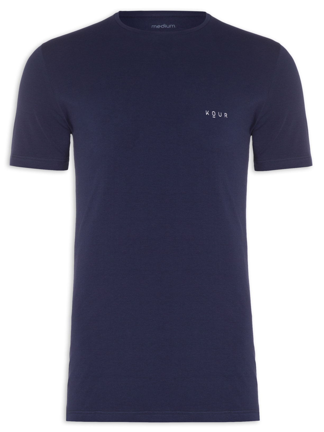 Camiseta Masculina Shark Lines Azul Kour