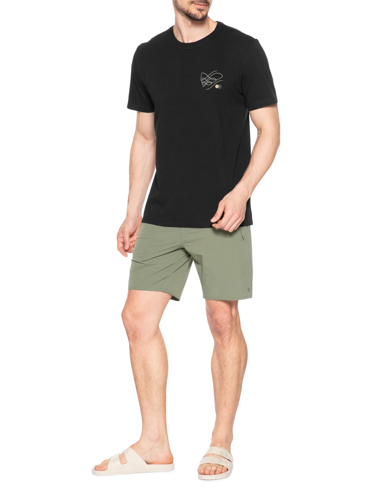 ?Camiseta Masculina Shoal Preto Austral