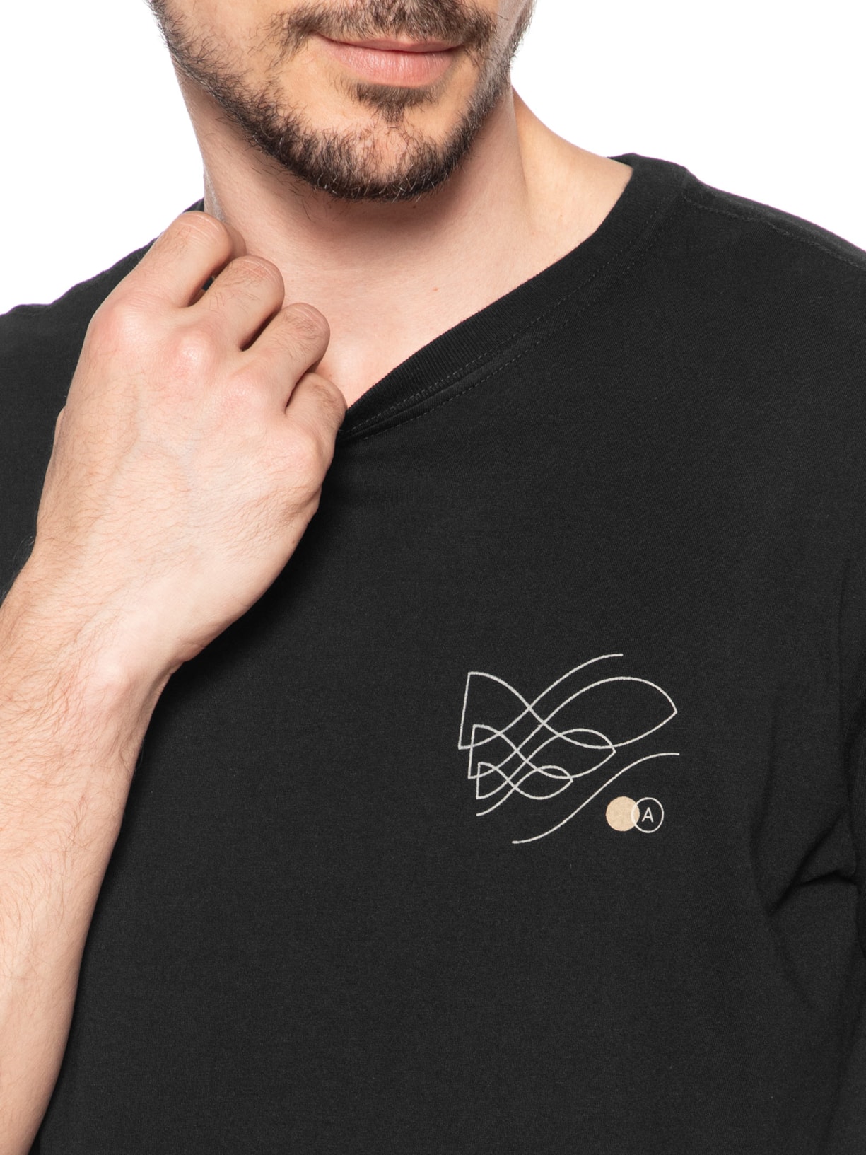 ?Camiseta Masculina Shoal Preto Austral