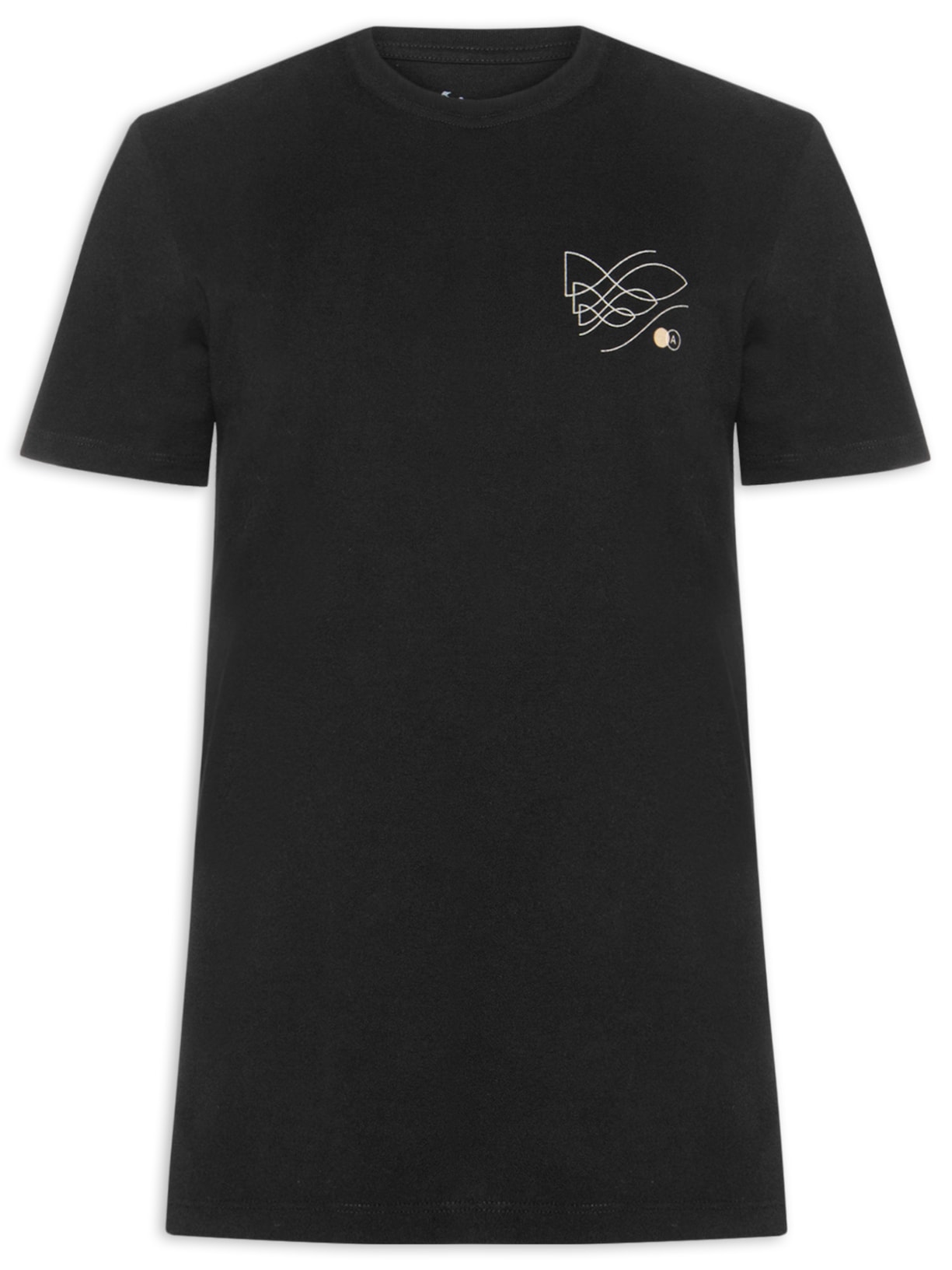 ?Camiseta Masculina Shoal - Preto