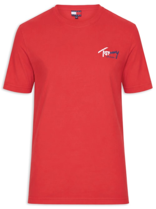 Camiseta Masculina Sign Chest – Vermelho