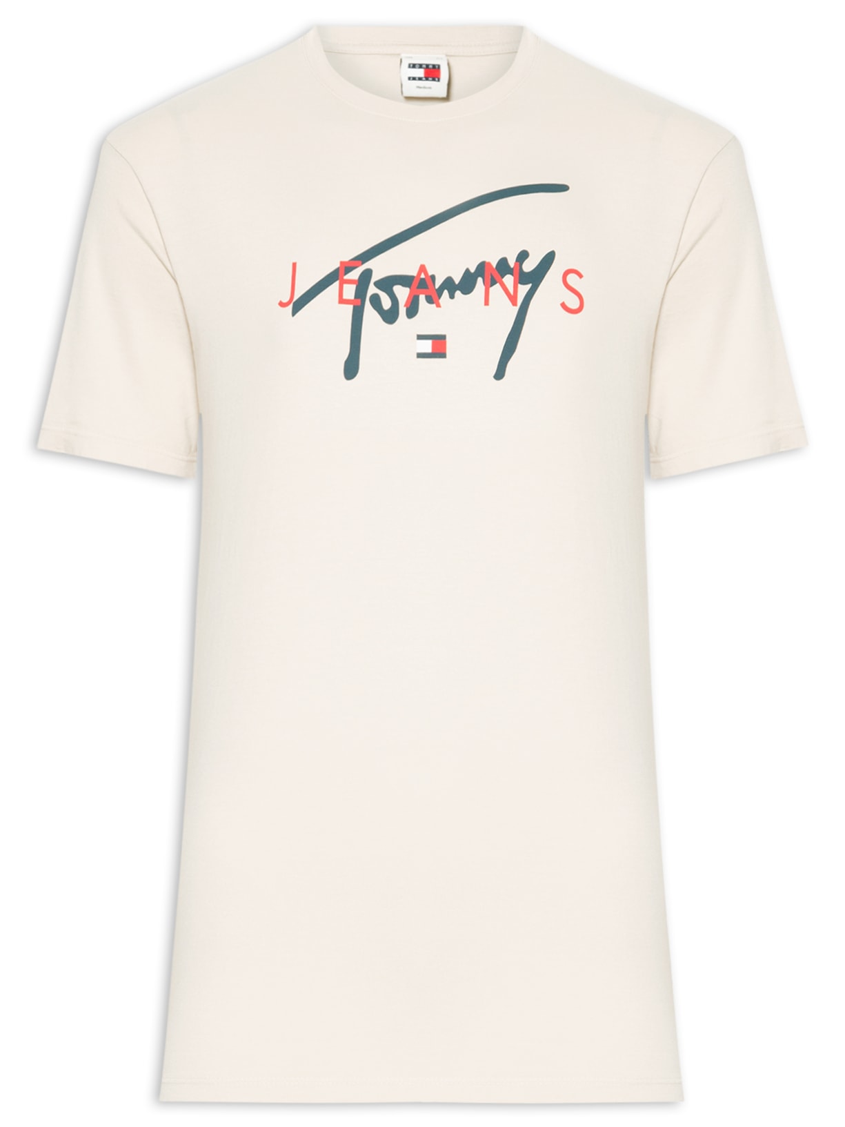 Camiseta Masculina Signature Twist Regular Fit Em Algodão - Bege