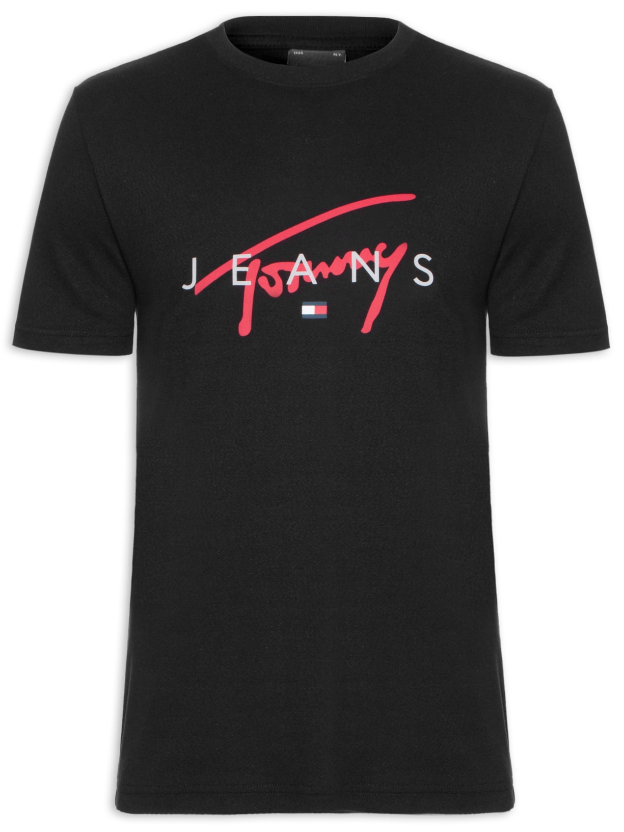 Camiseta Masculina Signature Twist Regular Fit Em Algodão - Preto