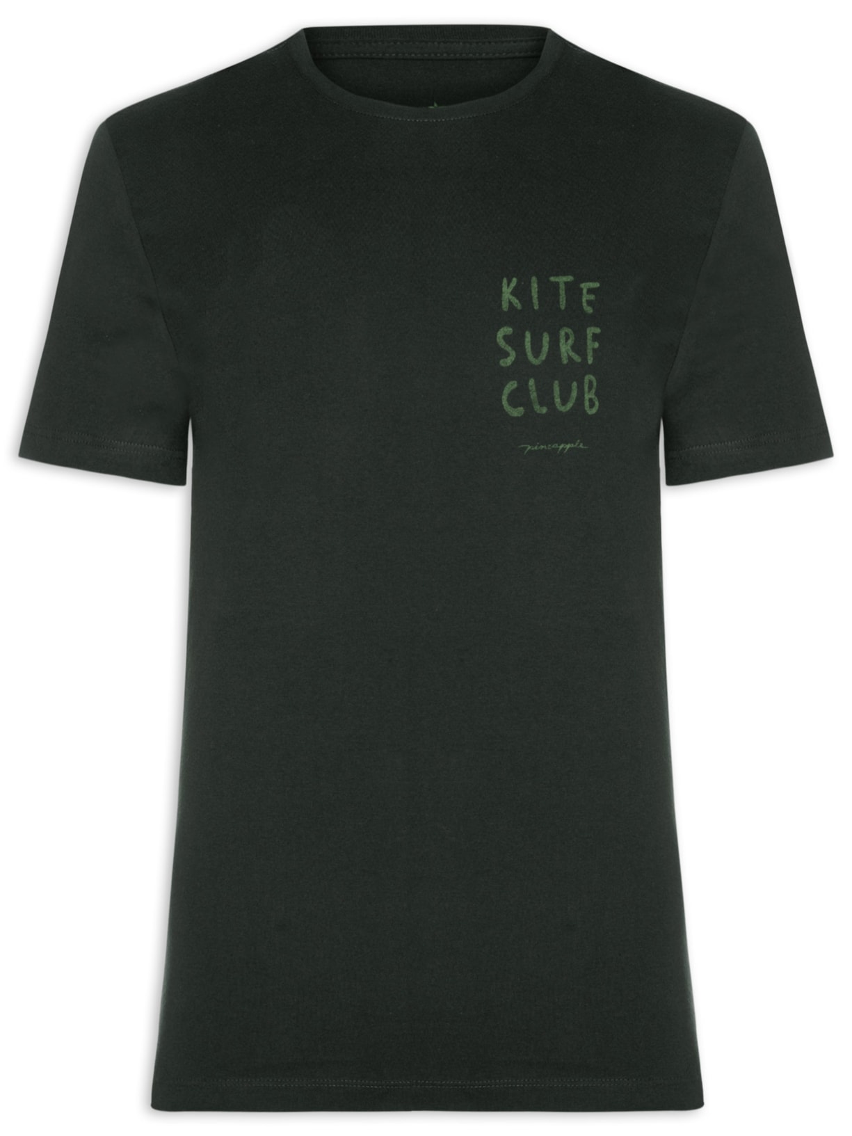 Camiseta Masculina Silk Kite Club Preto Pineapple