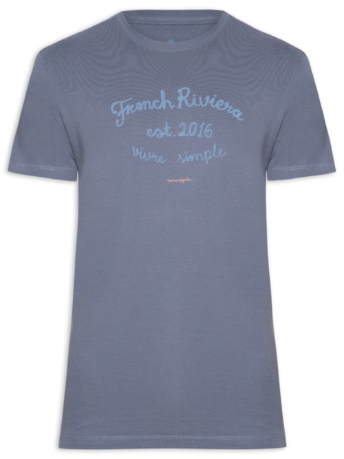 Camiseta Masculina Silk Riviera - Azul