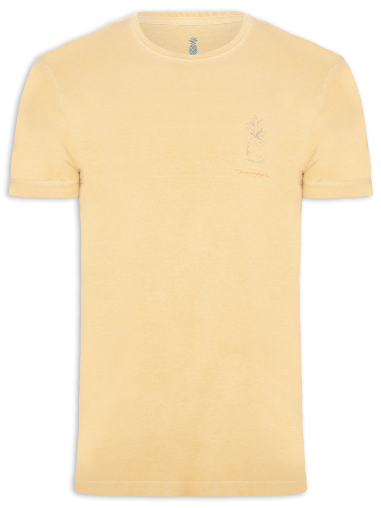 Camiseta Masculina Silkada Abacaxi - Amarelo