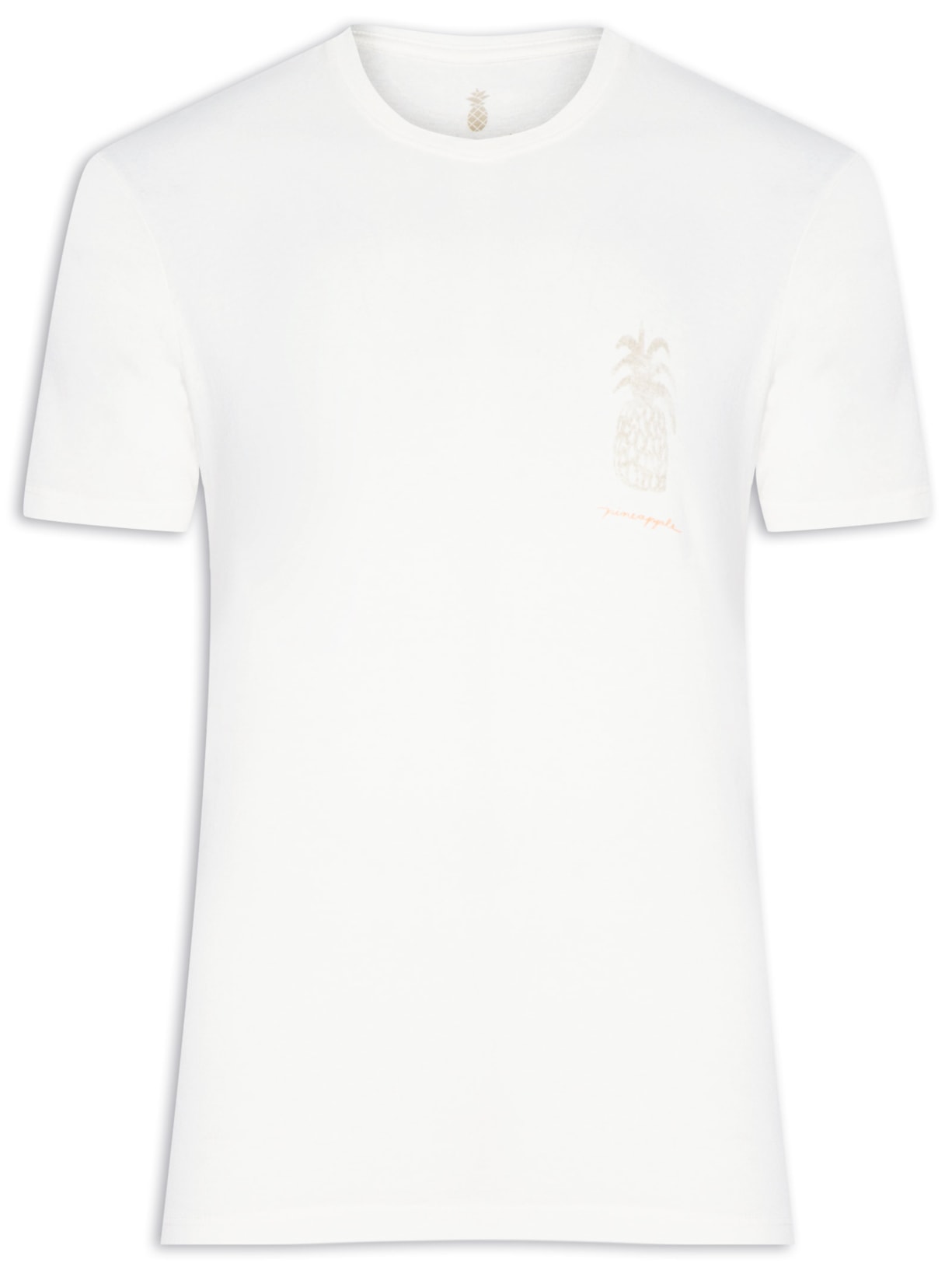 Camiseta Masculina Silkada Abacaxi - Off White