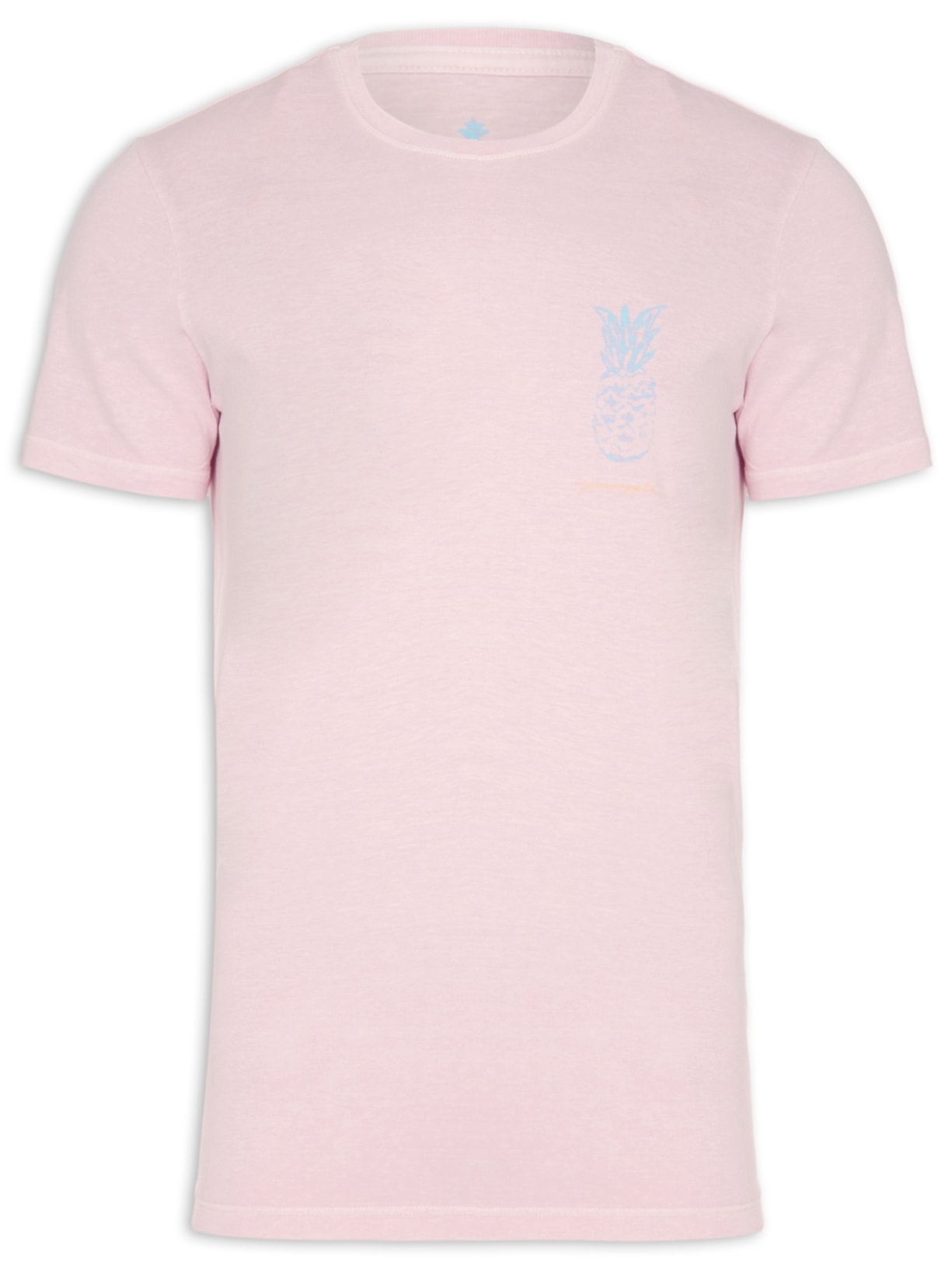 Camiseta Masculina Silkada Abacaxi - Rosa