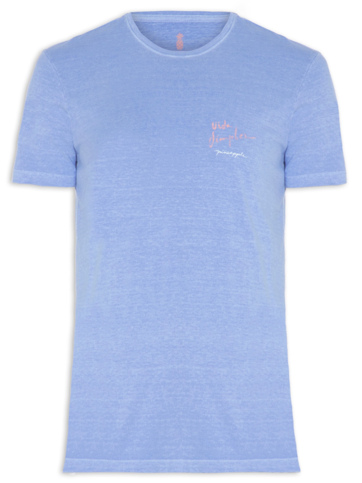 Camiseta Masculina Silkada Bandana Azul Pineapple