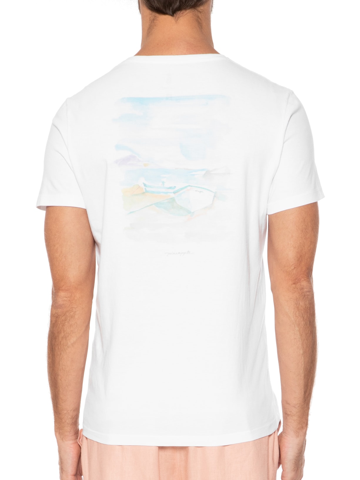 Camiseta Masculina Silkada Barcos Off White Pineapple