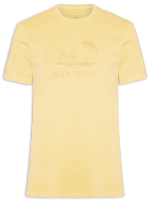 Camiseta Masculina Silkada Beach People - Amarelo