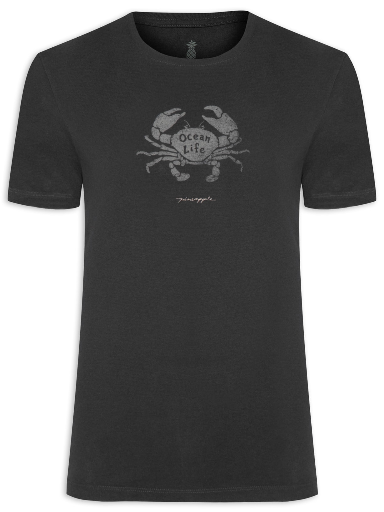 Camiseta Masculina Silkada Caranguejo - Preto