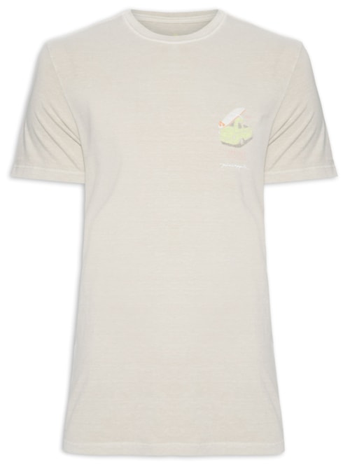 Camiseta Masculina Silkada Cinquecento - Bege