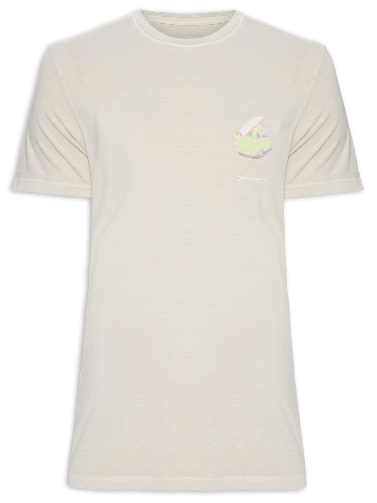 Camiseta Masculina Silkada Cinquecento - Bege