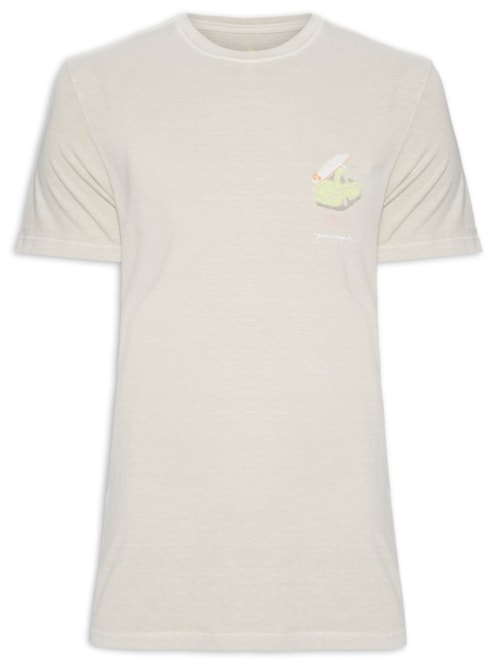 Camiseta Masculina Silkada Cinquecento - Bege