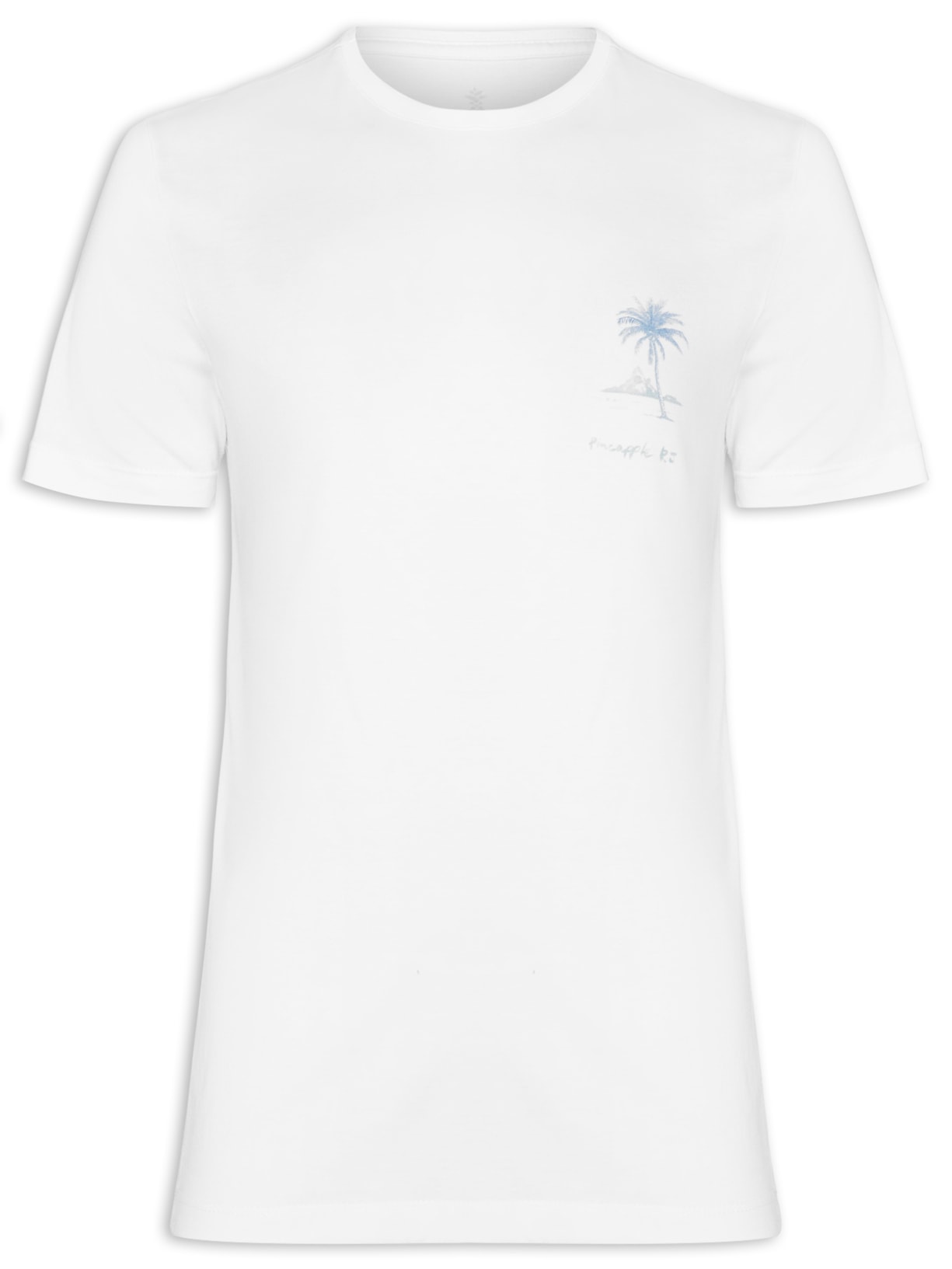 Camiseta Masculina Silkada Coqueiro - Branco