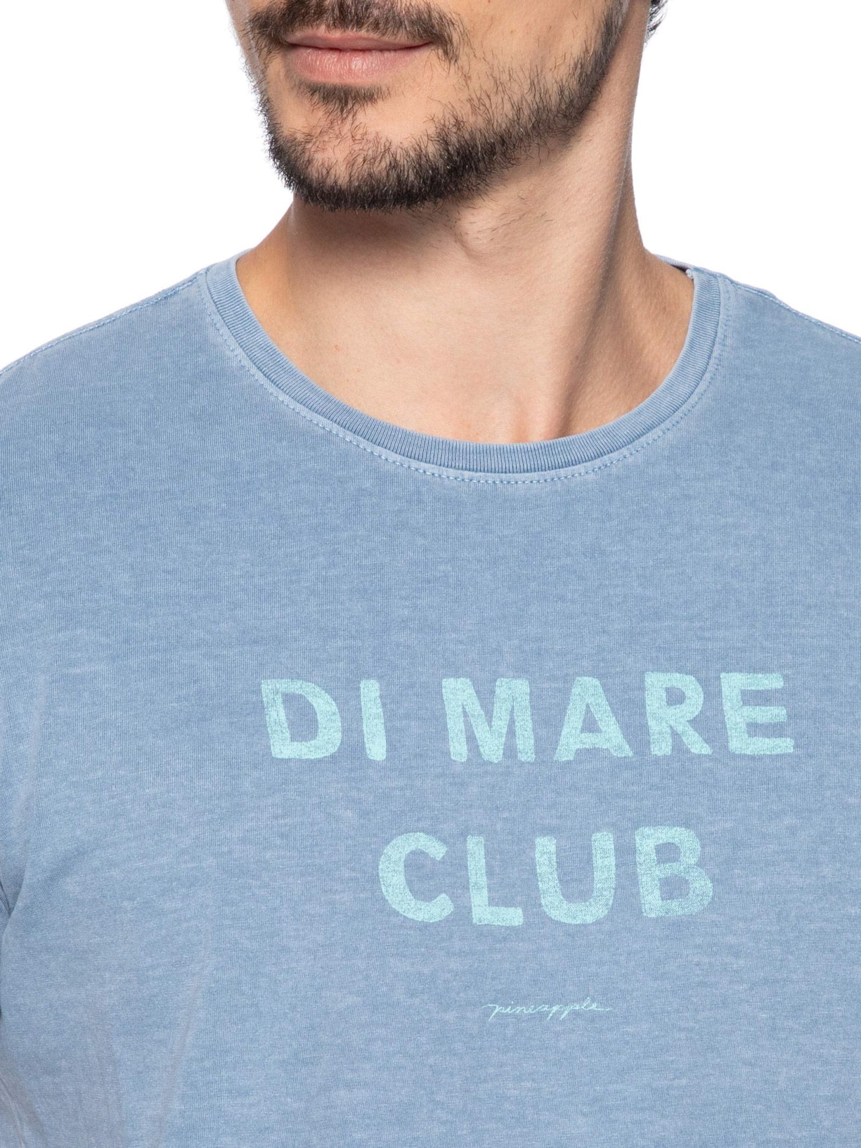  Camiseta Masculina Silkada Di Mare Azul Pineapple