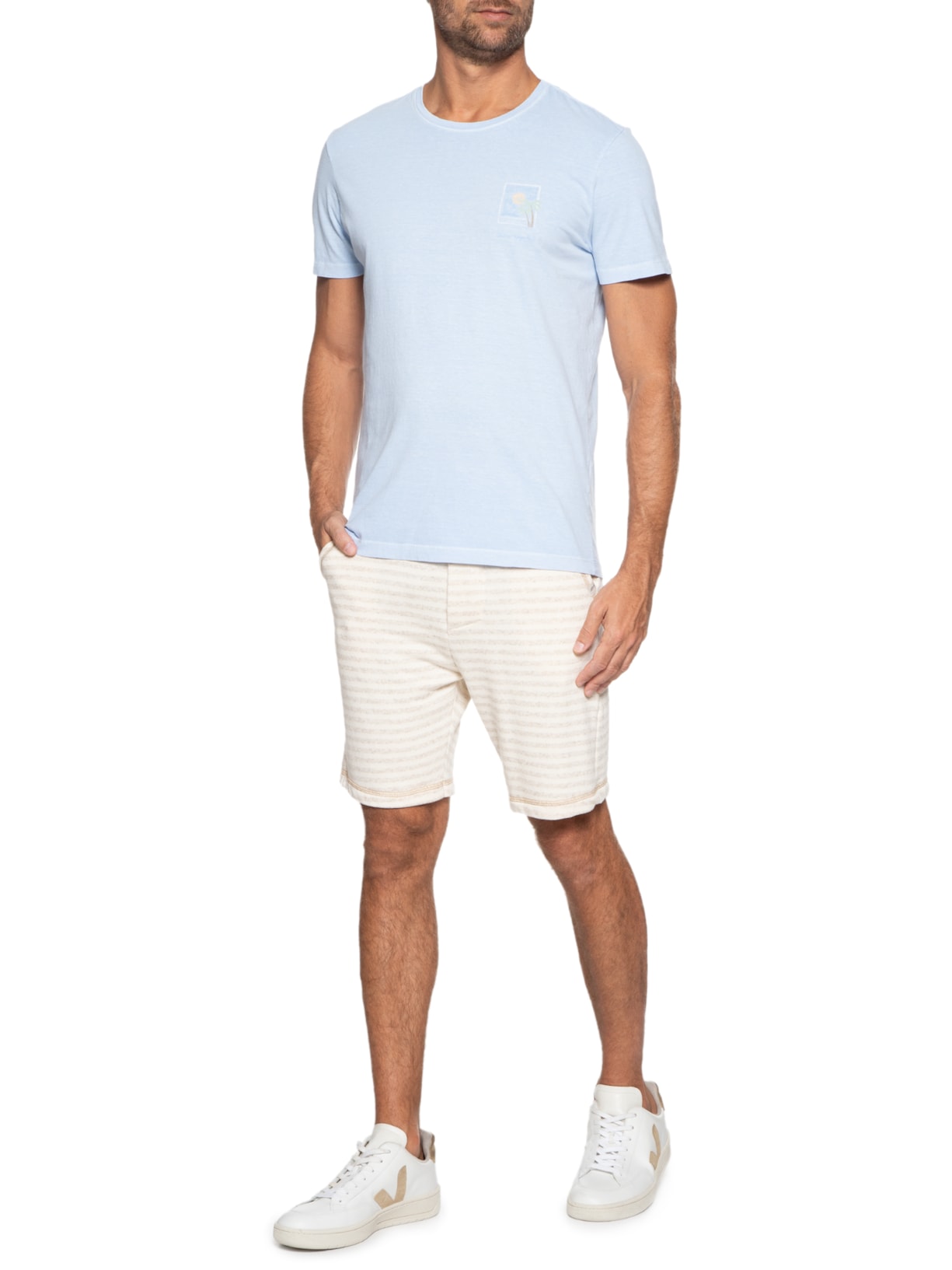 Camiseta Masculina Silkada Disconnect Azul Pineapple