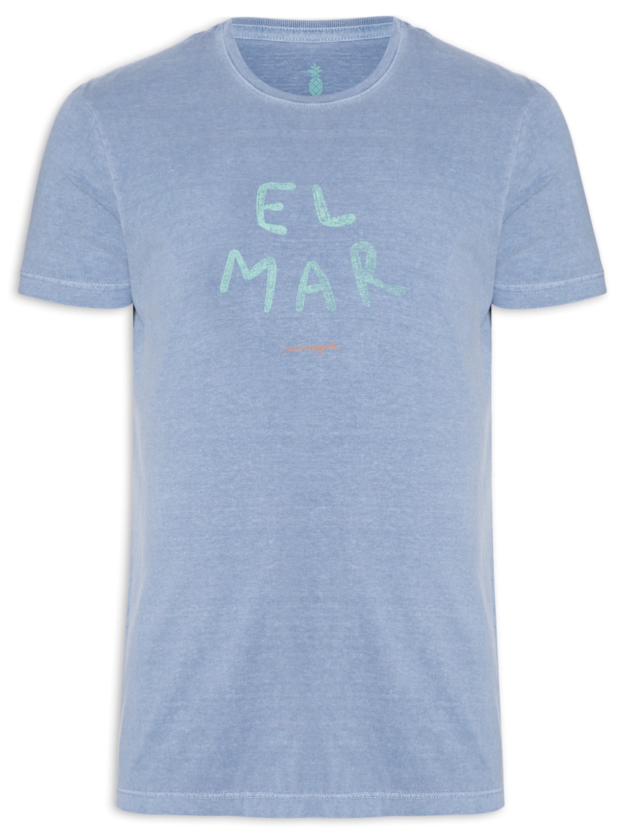 Camiseta Masculina Silkada El Mar Azul Pineapple