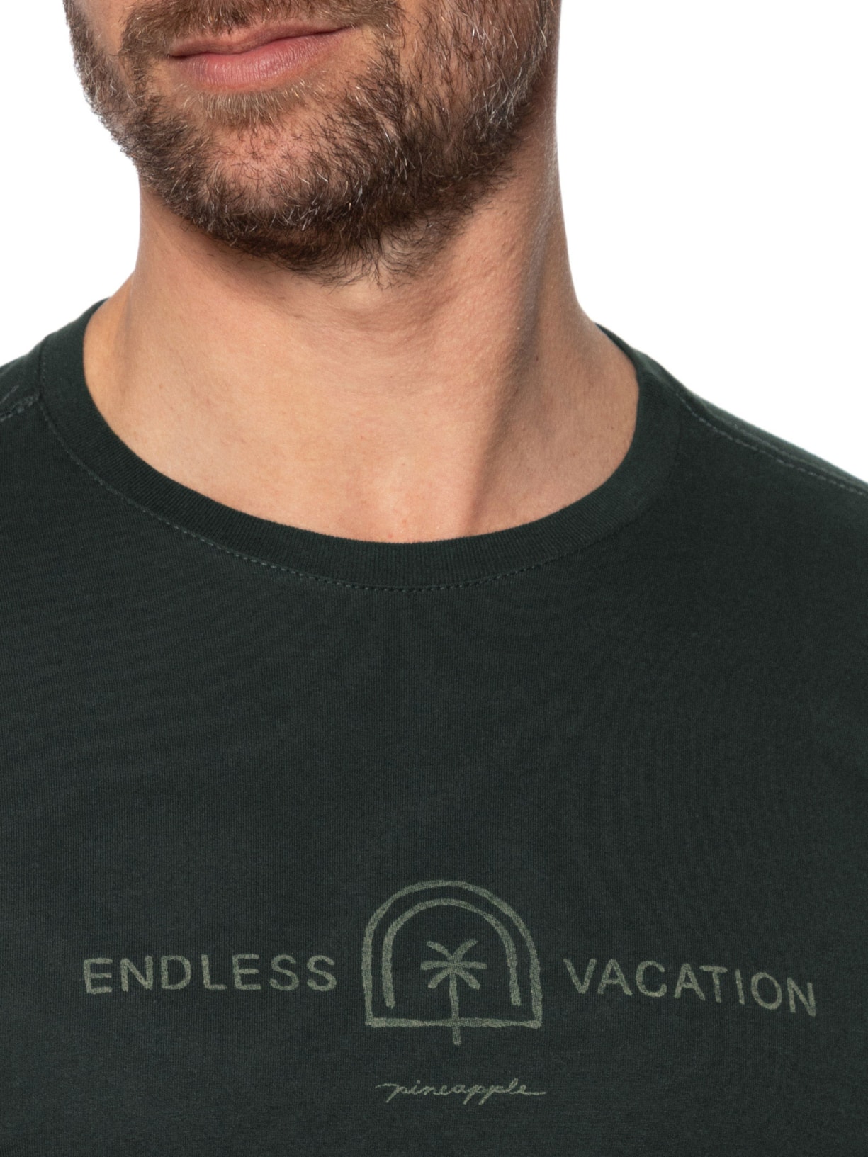 Camiseta Masculina Silkada Endless Vacation Preto Pineapple