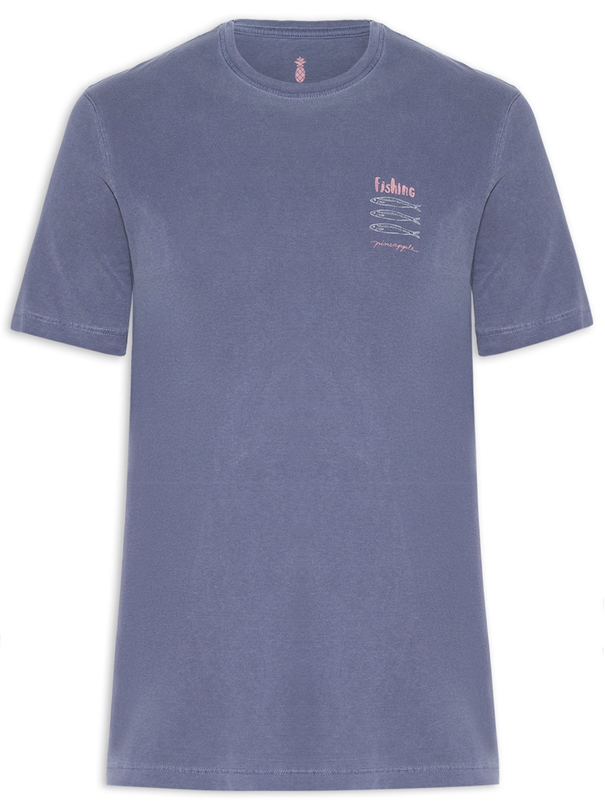 Camiseta Masculina Silkada Fishing Azul Pineapple