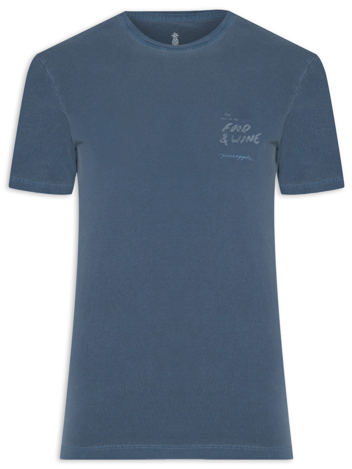 Camiseta Masculina Silkada Food & Wine - Azul