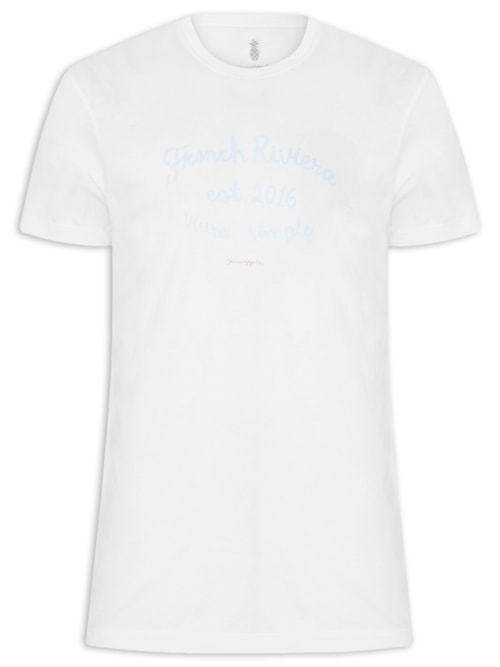 Camiseta Masculina Silkada French Tiver - Branco
