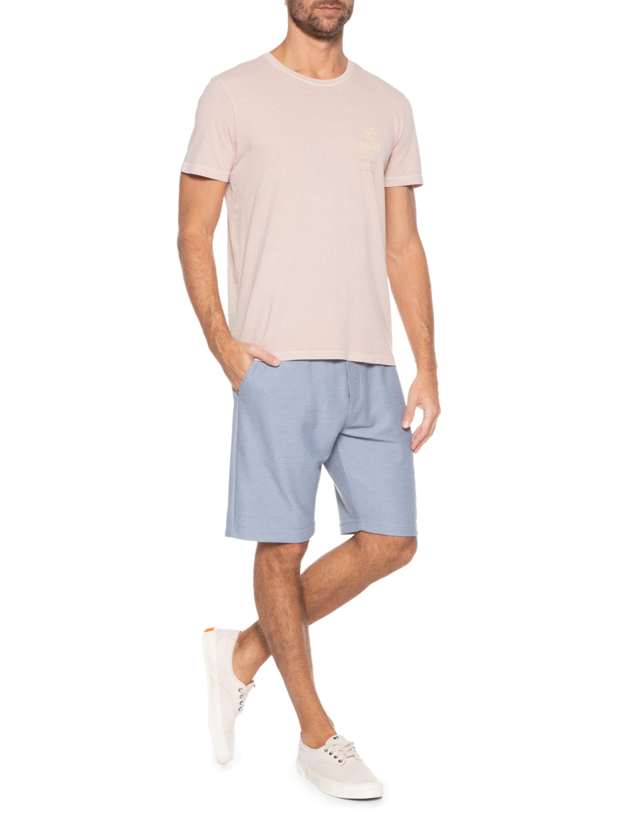 Camiseta Masculina Silkada La Brisa Rosa Pineapple