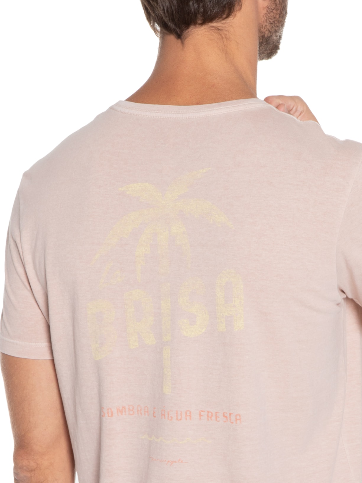Camiseta Masculina Silkada La Brisa Rosa Pineapple