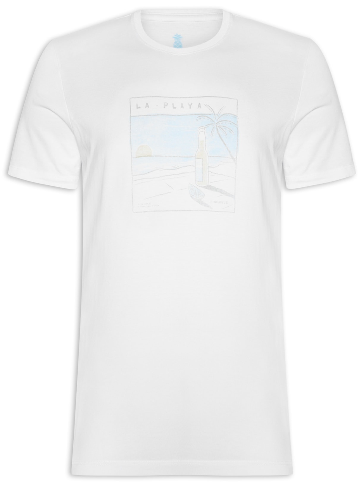 Camiseta Masculina Silkada La Playa - Branco