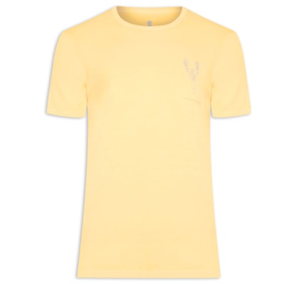 Camiseta Masculina Silkada Lagosta - Amarelo